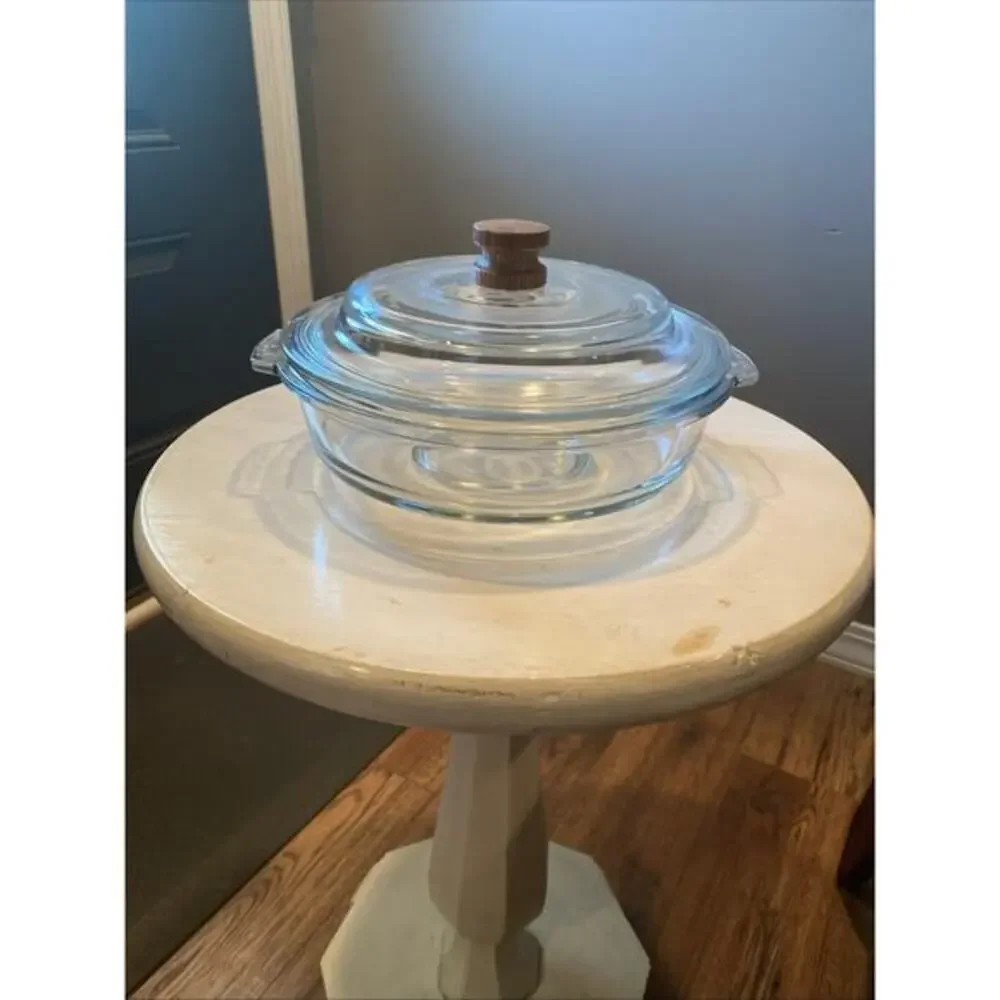 PYREX Clear Round Glass Bowl With Lid‎